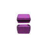 Boite de rangement coquée couleur violette 